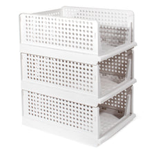Lade das Bild in den Galerie-Viewer, Schrank Organizer Kleiderschrank 3 Stück, Faltbare Aufbewahrungsbox, Ordnungssystem für Schubladen, Schließfächer, Kleiderschränke