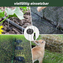 Lade das Bild in den Galerie-Viewer, Erdanker Bodenanker, 50 Stück 150x25mm Ø3mm, Mit Pufferscheiben, Anti Rost Verzinkter Stahl - Für Unkrautvlies, Garten, Gartenvlies & Zaun