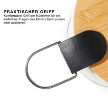 Lade das Bild in den Galerie-Viewer, 5L Kosmetikeimer Metall, Badezimmer Mülleimer mit deckel, Mülleimer Bad mit Absenkautomatik (Soft Close)