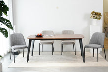 Lade das Bild in den Galerie-Viewer, Esszimmerstühle Stühle 2er Set Stuhl esszimmer esstisch stühle Polsterstuhl mit Rückenlehne Leinenbezug küchenstuhl essstühle für Esszimmer Wohnzimmer Küche (Grobes Leinen)