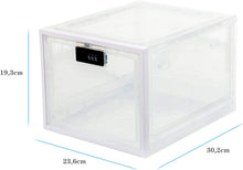 Lade das Bild in den Galerie-Viewer, Medikamenten Aufbewahrungbox , Abschließbare Durchsichtige Box für Handys, Süßigkeiten, Snack , Persönlicher Safe Persönlicher Safe Faltbar