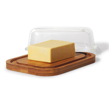 Lade das Bild in den Galerie-Viewer, Butterdose,Butterglocke für 250gButter, oder Boraxglas gefertigt mit edlem nachhaltigem natürlicher Deckel,(Pakung1xBecher,1xdeckel)Transparentes Glas