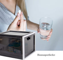 Lade das Bild in den Galerie-Viewer, Medikamenten Aufbewahrungbox , Abschließbare Durchsichtige Box für Handys, Süßigkeiten, Snack , Persönlicher Safe Persönlicher Safe Faltbar