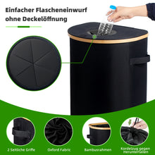 Lade das Bild in den Galerie-Viewer, 100L Pfandflaschen Sammelbehälter mit Deckel &amp; abnehmbare Tragetaschen
