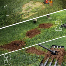 Lade das Bild in den Galerie-Viewer, Rasenrakel Nivellierrechen Rasen Rakel, Metallstiel Rasenwerkzeug, zum Rasensanden Nivellieren Einebnen von Rasenflächen, für Garten Hof Golfplatz Rasenpflege alle Rasenbereiche
