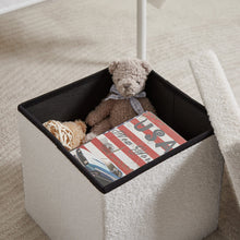 Lade das Bild in den Galerie-Viewer, Sitzhocker Sitzwürfel mit Stauraum Fußbank  Aufbewahrungsbox (38cm)
